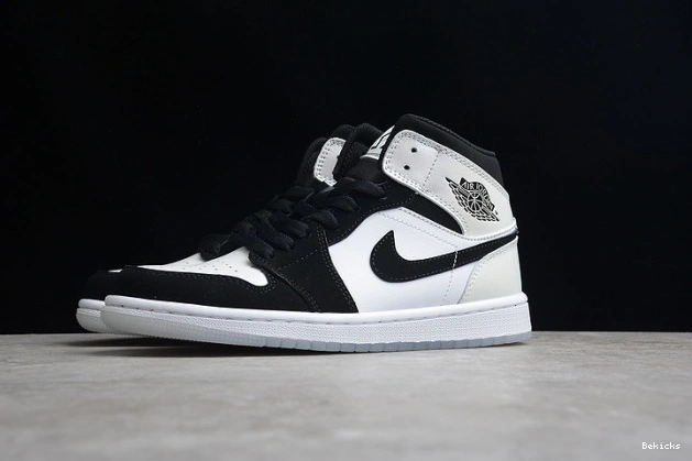 Rep BK white dh6933-100 mid diamond black 1 jordan air 1103